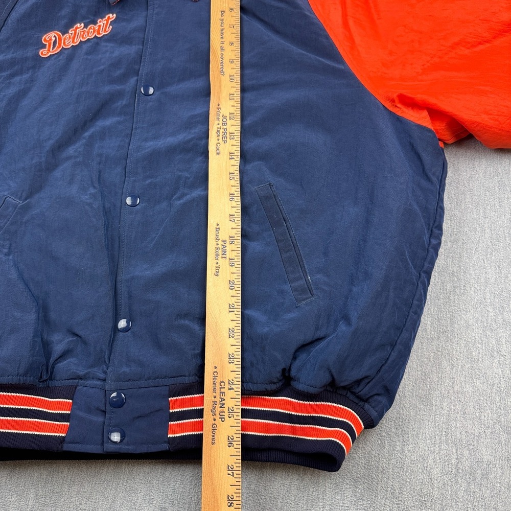 Vintage Detroit Tigers Starter Jacket Men Large MLB Baseball Diamond Collection - Picture 10 of 15